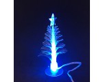 Новогодняя елочка светодиодная 7 цветов, оптоволокно, USB