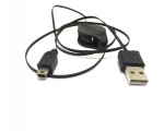 Кабель USB to mini USB 1m с регулировкой длины /USB type A male, mini USB type B male/