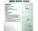 Ручка на рычаг стояночного тормоза автомобиля универсальная с подсветкой HAND BRAKE COVER BL-LED20 white