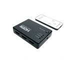 HDMI переключатель 3x1, Espada HSW0301S + пульт черный / switch hdmi вход / сумматор hdmi портов / коммутатор /  свитч / свич