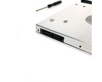 Адаптер оптибей Espada SS12 /optibay, hdd caddy/ SATA/miniSATA/SlimSATA/ 12,7мм для подключения HDD/SSD 2,5” к ноутбуку вместо DVD