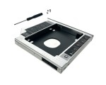 Адаптер оптибей Espada SS12 /optibay, hdd caddy/ SATA/miniSATA/SlimSATA/ 12,7мм для подключения HDD/SSD 2,5” к ноутбуку вместо DVD