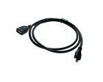 Кабель USB 2.0 type A female to micro USB type B male OTG Espada, модель: EmcUSBM/USBAF1m / USB-флешку можно подключить к смартфону или планшету /