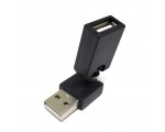 Переходник USB 2.0 type A male - USB 2.0 type A female, поворотный 360° в двух плоскостях Espada модель: EUSB2Am-Af360