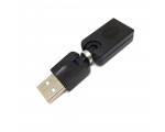Переходник USB 2.0 type A male - USB 2.0 type A female, поворотный 360° в двух плоскостях Espada модель: EUSB2Am-Af360