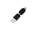Переходник USB 2.0 type A male to mini USB type B male, поворотный в 2-х плоскостях 360°/ 360° Espada EUSBAMmBm360