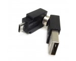 Переходник USB 2.0 type A male to micro USB type B male, поворотный в 2-х плоскостях 360°/ 360° Espada EUSBAMmcBm360