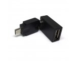 Переходник USB 2.0 type A female to micro USB type B male, поворотный в 2-х плоскостях 360°/ 360° OTG Espada модель: EUSB2fmcUSBm360 / для настройки приема сигнала с беспроводных устройств, так же для подключения USB флешки к смартфону /