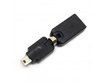Переходник USB 2.0 type A female to mini USB type B male, поворотный в 2-х плоскостях 360°/ 360° OTG Espada модель: EUSB2fmnUSBm360