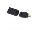 Переходник USB 2.0 type A female to mini USB type B male, поворотный в 2-х плоскостях 360°/ 360° OTG Espada модель: EUSB2fmnUSBm360
