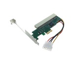 Адаптер PCI-E x1 male to PCI female 4 pin power, EPCIF-PCIM4pAd