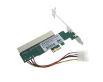 Адаптер PCI-E x1 male to PCI female 4 pin power, EPCIF-PCIM4pAd