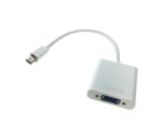 Конвертер Mini Display Port / miniDP Male to VGA Female 20 cm белый  / совместим с Thunderbolt / ESPADA модель: EMiniM-VGAF20