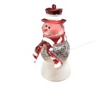 Новогодний сувенир "Снеговик Арлекин" NY6008, многоцветная подсветка, USB