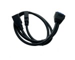Кабель - переходник с внутреннего разъема материнской платы 20PIN / 19pin на 2 порта USB 3.0 50см, модель: EIDC20PF-USB3*2