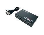 HDMI разветвитель 1x4 с усилителем до 30м Espada EDH12 v1.4 4K@30hz черный + блок питания, поддержка 3D / splitter Full-HD 1 на hdmi 4 порта / сплиттер /