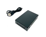 HDMI разветвитель 1x4 с усилителем до 30м Espada EDH12 v1.4 4K@30hz черный + блок питания, поддержка 3D / splitter Full-HD 1 на hdmi 4 порта / сплиттер /