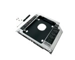 Адаптер оптибей Espada SS95U /optibay, hdd caddy/ SATA/miniSATA/SlimSATA 9,5мм для подключения HDD/SSD 2,5” к ноутбуку вместо DVD