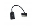 Кабель Samsung Galaxy TAB 30 pin to USB type A Female OTG 13см Espada, модель: ETAB-USBAF13
