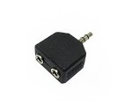 Переходник audio jack 3.5mm male to 2*jack 3.5mm female Espada /разветвитель аудио 3,5мм  для подключения к смартфону, планшету, плееру - двух пар наушников /