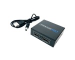 HDMI разветвитель 1х2 с усилителем до 25м v1.4 4K@30hz Espada EDH22 черный + блок питания /разветвитель hdmi 1 на hdmi 2 порта/ hdmi splitter Full-HD 1.4v/hdmi сплиттер/