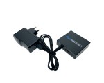 HDMI разветвитель 1х2 с усилителем до 25м v1.4 4K@30hz Espada EDH22 черный + блок питания /разветвитель hdmi 1 на hdmi 2 порта/ hdmi splitter Full-HD 1.4v/hdmi сплиттер/