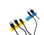 Клипса для 5-и кабелей EK52 комплект 2шт, Espada /крепление проводов к стене или в автомобиле/держатель кабеля для дома в офис/кабельный органайзер/