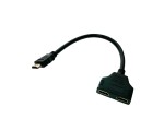 Разветвитель HDMI 19 pin male to 2*HDMI 19 pin female version 1.2 25cm ESPADA EHDMIM2xHDMIF25