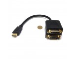 Разветвитель HDMI 19 pin male to 2*DVI-D 25 pin female 25cm ESPADA EHDMIM2xDVIF25
