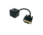 Разветвитель DVI-D 25 pin male to 2*HDMI 19 pin female 25cm ESPADA модель: EDVIM2xHDMIF25 /splitter DVI на 2 порта HDMI / черный
