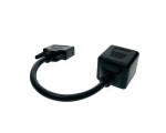 Разветвитель DVI-I 29 pin Male to 2 VGA /D-Sub/ 15 pin Female 25cm Espada EDVIM2xVGAF25, черный