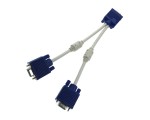 Разветвитель VGA 15 pin male to 2*VGA 15 pin female 25cm Espada EVGAM2xVGAF25