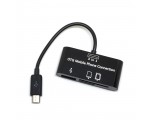 Картридер Micro USB2.0 Bm to USB/SD/MicroSD/MMC Espada McU1 OTG