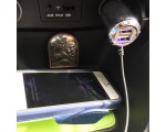 Автомобильное зарядное устройство 2xUSB + lightning 1,1м iPhone, iPad, Espada ACU2UI