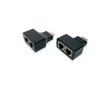 Удлинитель HDMI по витой паре Espada, EDH56, до 30 метров /усилитель hdmi/extender hdmi cat 5e/экстендер/ hdmi кабель до 30 метров/питание от hdmi/