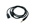Автомобильный аудио кабель AUX to 3,5mm audio male 1,5м для BMW 3 серии E46 c 09/2002, модель AUX40900