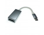 Видео конвертер USB 3.1 Type C Male to Display port 20 pin female, EusbCdp серебристый Espada /внешняя видеокарта USB-Type-C/