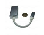 Видео конвертер USB 3.1 Type C Male to Display port 20 pin female, EusbCdp серебристый Espada /внешняя видеокарта USB-Type-C/
