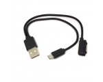 Кабель-переходник с USB 2.0 type A male на micro USB type B male + RDL магнитный для Sony Xperia, 20см Espada EUrdlmF20