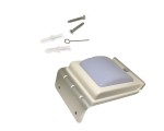 Уличный LED светодиодный светильник /фонарь/ на солнечной батарее, аккумулятор 3.7V 800mAh с датчиком движения и освещенности Espada E-WPLMSB-165, 1W, IP65