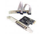 Контроллер PCI-E, 2S1P port, WCH382, модель PCIe2S1PWCH, Espada, oem