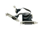 Контроллер PCI-E x1 на LPT DB-25 pin, COM (RS-232) 9 pin, WCH382, модель PCIe2S1PLWCH Espada, low profile