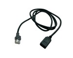 Автомобильный аудио кабель AUX to USB A Female 90см, для Peugeot 307 308 408 Citroen для подключения  USB-носителей информации штатной магнитоле автомобиля, модель AUX41863