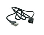 Автомобильный аудио кабель AUX to USB A Female 90см, для Peugeot 307 308 408 Citroen для подключения  USB-носителей информации штатной магнитоле автомобиля, модель AUX41863