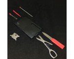 Multi Tool дорожный набор EDC SWISS ARMY / Мультитул, цвет черно-красный