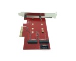 Адаптер PCI-E x4 на M.2 B key + M.2 M key для подключения SSD дисков в ПК (NGFF и NVMe SSD диcков), модель PCIe2NGFF Espada