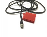 Автомобильный аудио кабель AUX  to audio jack 3,5mm female с резьбой 1,3метра для VW Volkswagen Audi Skoda Seat Blaupunkt, модель AUX42070