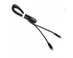 Кабель - переходник Lightning 8pin  to USB 3.1 type C, 1метр, цвет черный для iPhone 5/5S/5C/6/6S/7/7+, iPad 4/Air/Mini/Mini2/6