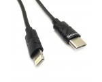 Кабель - переходник Lightning 8pin  to USB 3.1 type C, 1метр, цвет черный для iPhone 5/5S/5C/6/6S/7/7+, iPad 4/Air/Mini/Mini2/6