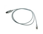 Кабель - переходник Lightning 8pin  to USB 3.1 type C, 1м, цвет белый для iPhone / iPad